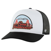 San Francisco Giants Retro Region Foam Trucker Adjustable Hat - Black | 47 brand