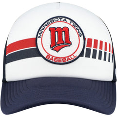 Minnesota Twins Cooperstown Collection Wax Pack Express Trucker Adjustable Hat - White/Navy | 47 brand