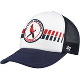 St. Louis Cardinals Cooperstown Collection Wax Pack Express Trucker Adjustable Hat - White/Navy | 47 brand