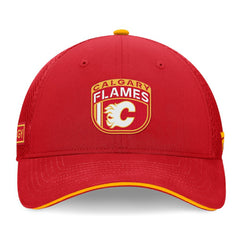 Calgary Flames Fanatics 2024 NHL Draft On Stage Trucker Adjustable Hat Red