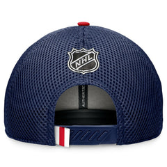 New York Rangers Fanatics 2024 NHL Draft On Stage Trucker Adjustable Hat Navy