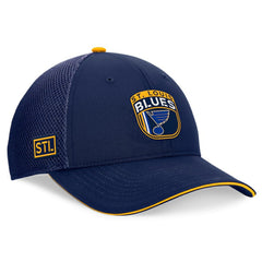 St. Louis Blues Fanatics 2024 NHL Draft On Stage Trucker Adjustable Hat Navy