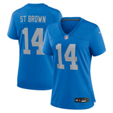 Amon-Ra St. Brown Detroit Lions Women's Alternate Game Jersey - Blue | Nike outlet