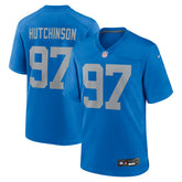 Aidan Hutchinson Detroit Lions Alternate Game Jersey - Blue | Nike outlet