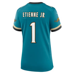 Travis Etienne Jr Jacksonville Jaguars Women's Prowler Throwback Game Jersey - Teal | Nike discount