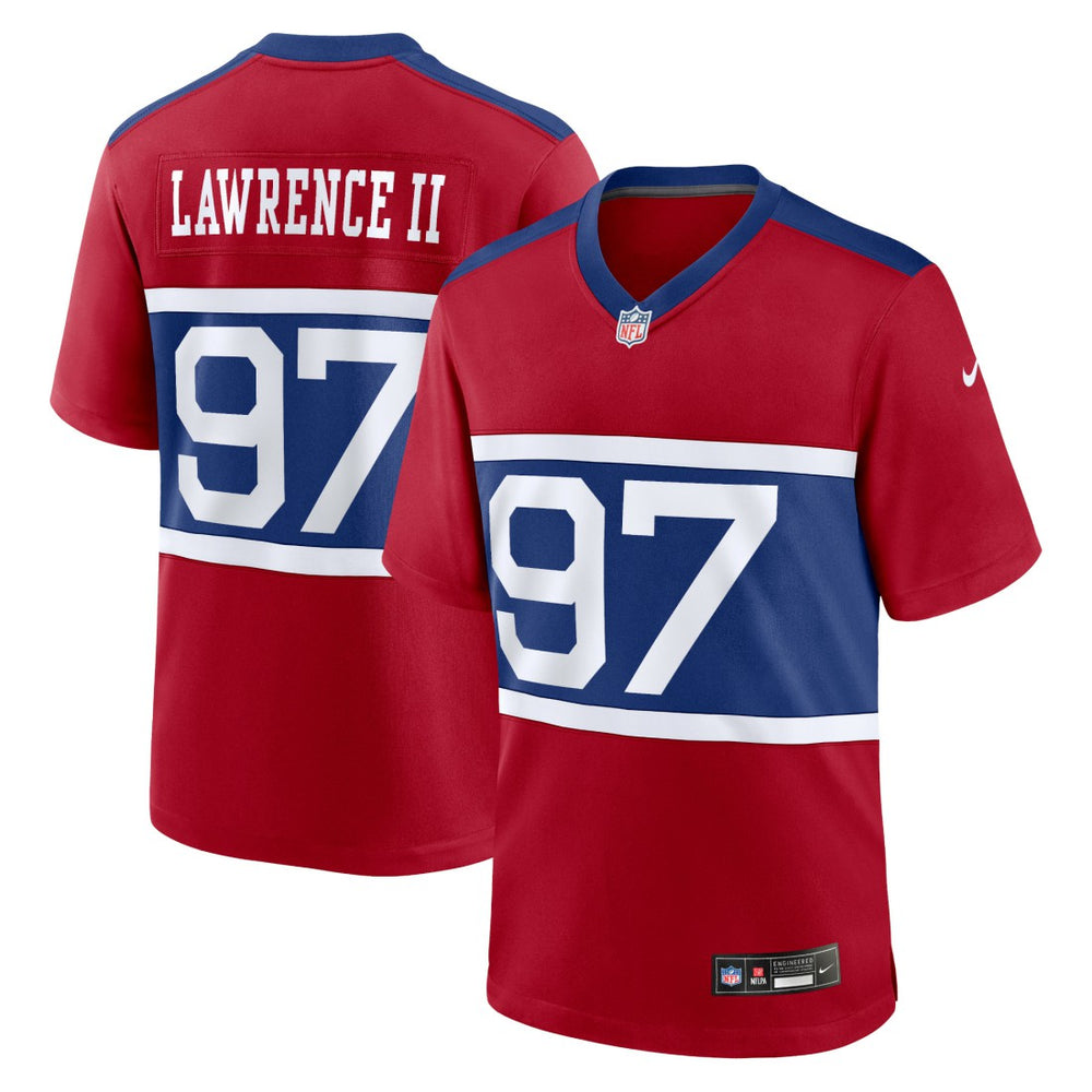 Dexter Lawrence II New York Giants Alternate Player Game Jersey - Century Red | Nike outlet