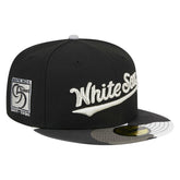 Chicago White Sox Metallic Camo 59FIFTY Fitted Hat - Black | New Era