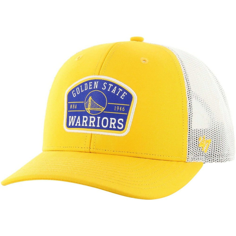 Golden State Warriors '47 Semi Patch Trucker Adjustable Hat sale - Gold | 47 brand sale