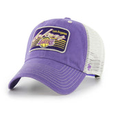 Los Angeles Lakers '47 Five Point Patch Clean Up Adjustable Hat - Purple | 47 brand discount