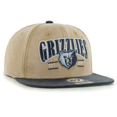 Memphis Grizzlies '47 Chilmark Captain Snapback - Khaki/Navy | 47 brand for sale
