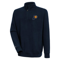 Indiana Pacers Antigua Victory Quarter-Zip Pullover Top - Navy sale
