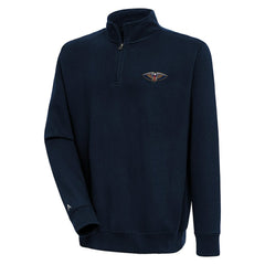 New Orleans Pelicans Antigua Victory Quarter-Zip Pullover Top - Navy cheap