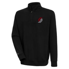 Portland Trail Blazers Antigua Victory Quarter-Zip Pullover Top - Black online