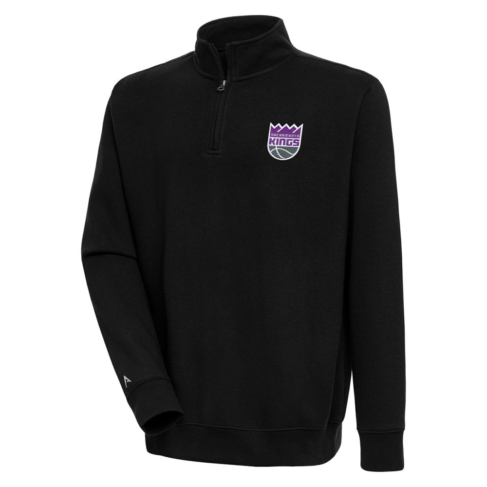 Sacramento Kings Antigua Victory Quarter-Zip Pullover Top - Black discount