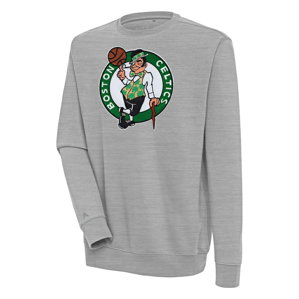Boston Celtics Antigua Victory Pullover Sweatshirt - Heather Gray discount