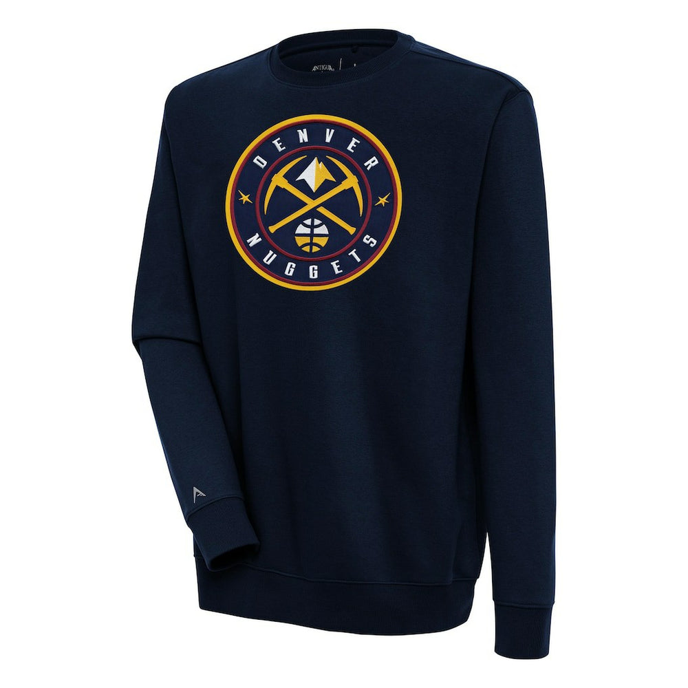 Denver Nuggets Antigua Victory Pullover Sweatshirt sale - Navy discount