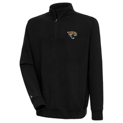 Jacksonville Jaguars Antigua Victory Quarter-Zip Pullover Top - Black discount