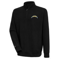 Los Angeles Chargers Antigua Victory Quarter-Zip Pullover Top - Black outlet