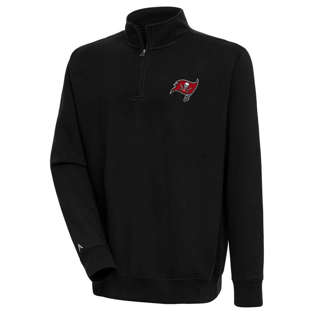 Tampa Bay Buccaneers Antigua Victory Quarter-Zip Pullover Top - Black online