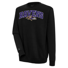 Baltimore Ravens Antigua Victory Chenille Pullover Sweatshirt - Black online