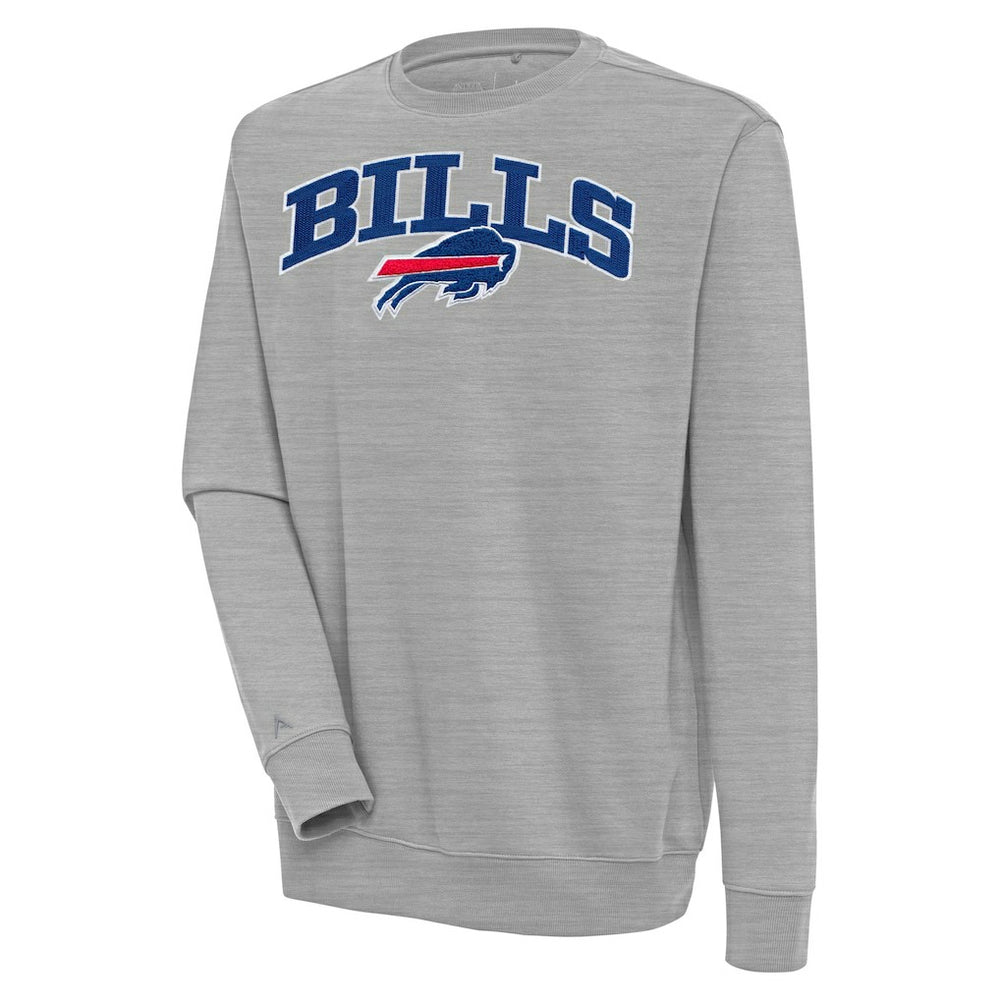 Buffalo Bills Antigua Victory Chenille Pullover Sweatshirt - Heather Gray cheap