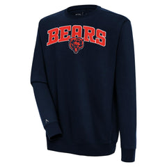 Chicago Bears Antigua Victory Chenille Pullover Sweatshirt - Navy online