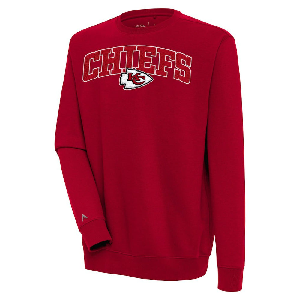Kansas City Chiefs Antigua Victory Chenille Pullover Sweatshirt - Red discount