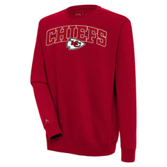 Kansas City Chiefs Antigua Victory Chenille Pullover Sweatshirt - Red discount