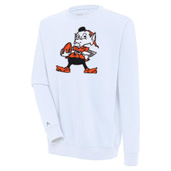 Cleveland Browns Antigua Victory Pullover Sweatshirt - White for sale