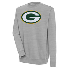 Green Bay Packers Antigua Victory Pullover Sweatshirt - Heather Gray discount