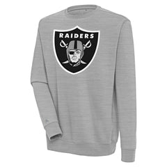 Las Vegas Raiders Antigua Victory Pullover Sweatshirt - Heather Gray for sale
