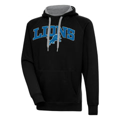 Detroit Lions Antigua Victory Pullover Hoodie - Black cheap