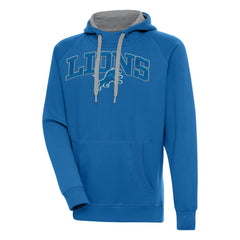 Detroit Lions Antigua Victory Pullover Hoodie - Blue discount