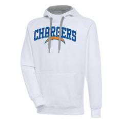 Los Angeles Chargers Antigua Victory Pullover Hoodie - White discount
