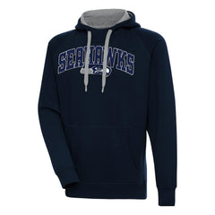 Seattle Seahawks Antigua Victory Pullover Hoodie - College Navy cheap