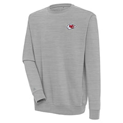 Kansas City Chiefs Antigua Victory Pullover Sweatshirt - Heather Gray cheap