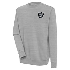Las Vegas Raiders Antigua Victory Pullover Sweatshirt - Heather Gray for sale