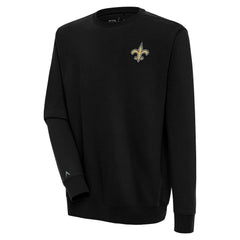 New Orleans Saints Antigua Victory Pullover Sweatshirt - Black discount