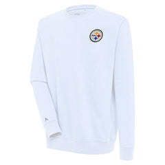 Pittsburgh Steelers Antigua Victory Pullover Sweatshirt - White sale