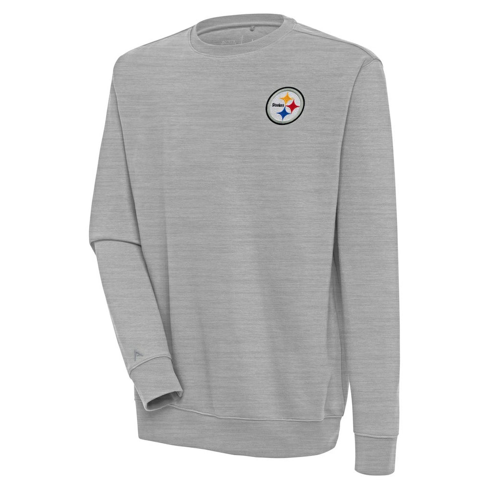 Pittsburgh Steelers Antigua Victory Pullover Sweatshirt - Heather Gray sale