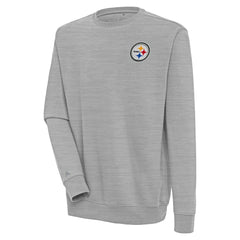 Pittsburgh Steelers Antigua Victory Pullover Sweatshirt - Heather Gray sale