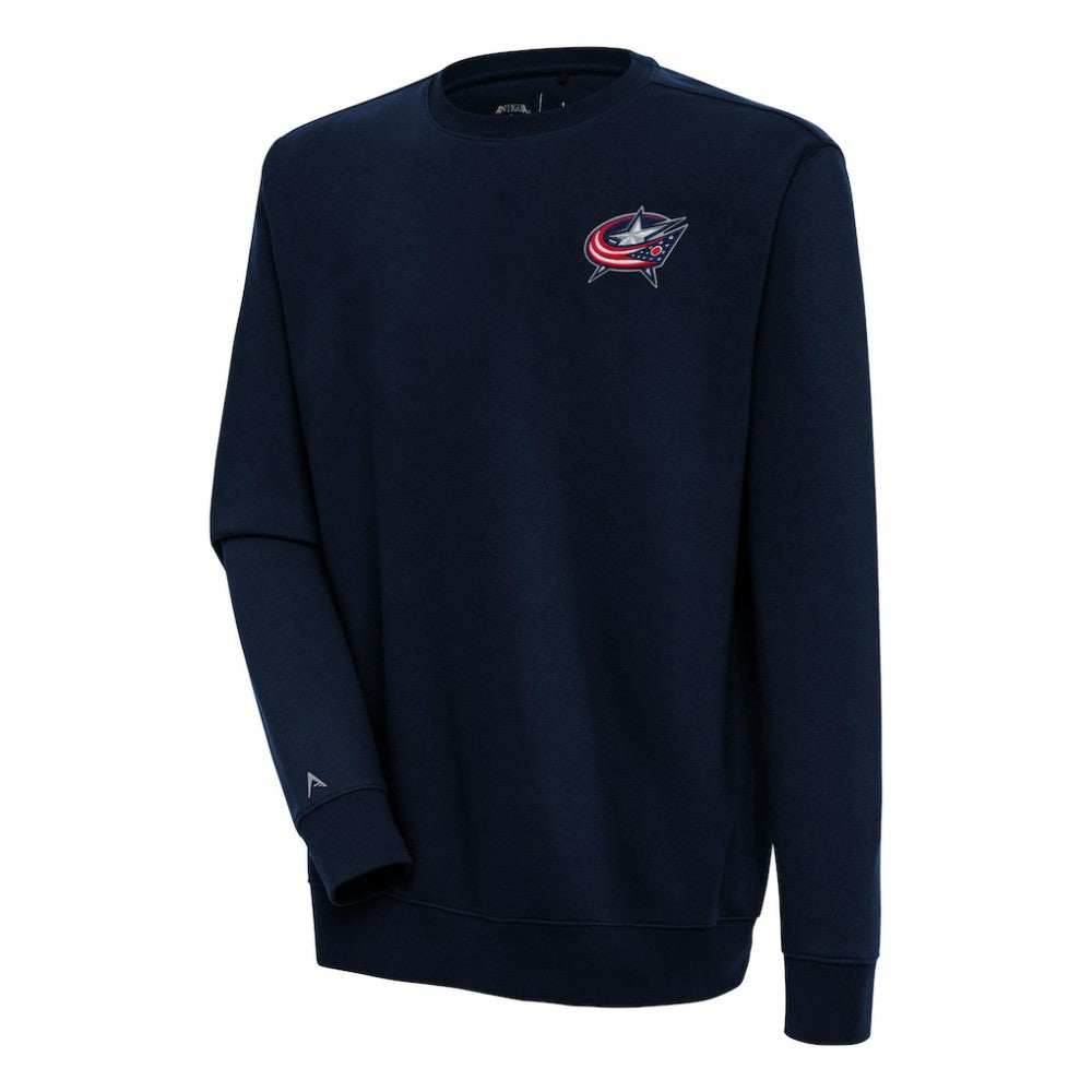 Columbus Blue Jackets Antigua Victory Pullover Sweatshirt Navy