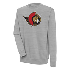 Ottawa Senators Antigua Victory Pullover Sweatshirt Heather Gray