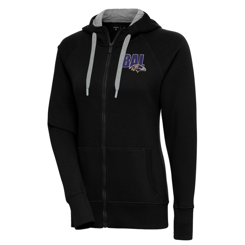 Baltimore Ravens Antigua Women's Victory Full-Zip Hoodie - Black outlet