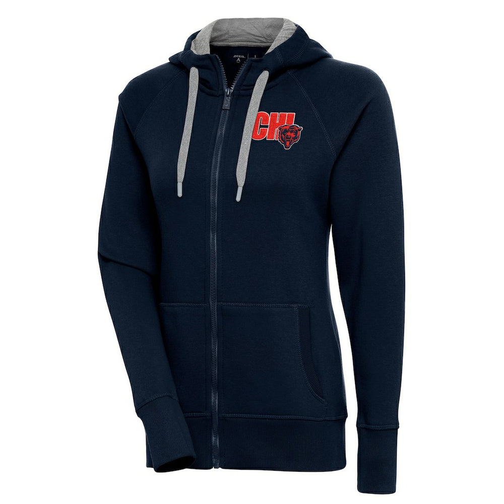 Chicago Bears Antigua Women's Victory Full-Zip Hoodie - Navy sale