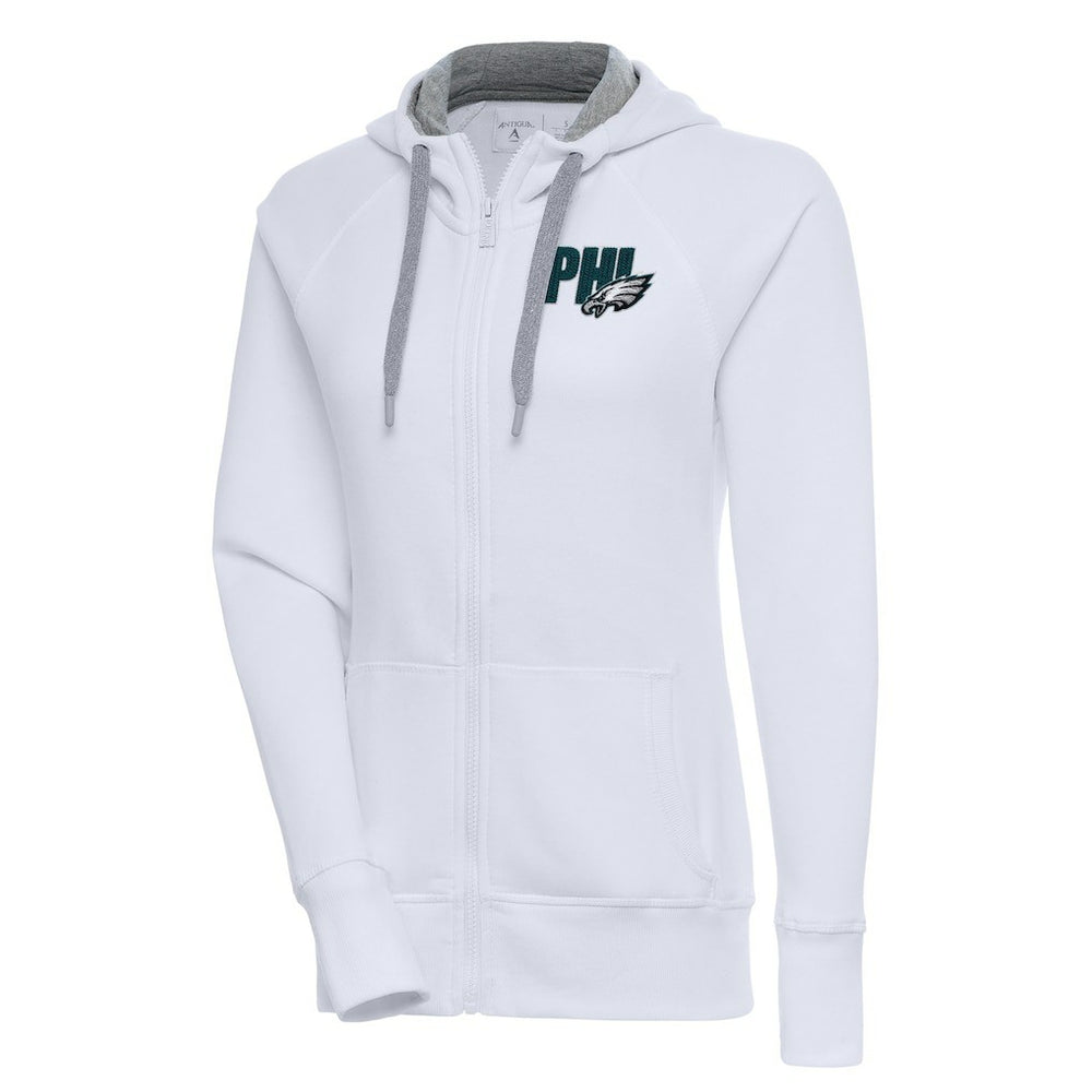 Philadelphia Eagles Antigua Women's Victory Full-Zip Hoodie - White online