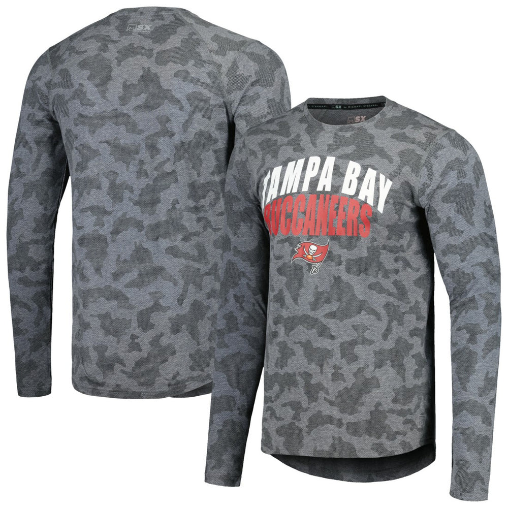 Tampa Bay Buccaneers Starter Long Sleeve T-Shirt - Heather Charcoal on sale