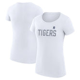 Detroit Tigers G-III 4Her by Carl Banks Women's Super-Slim Fit Lightweight Dot Print T-Shirt - White