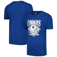 Dallas Cowboys New Era Helmet Historic Marks T-Shirt - Royal on sale