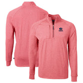 Green Bay Packers Cutter & Buck Big & Tall Adapt Eco Knit Quarter-Zip Pullover Top - Heather Red for sale